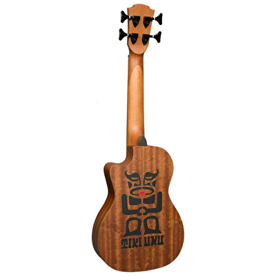 LAG TKB150FCE Tiki Mini Cutaway Natural Elektro Akustik Bas Gitar